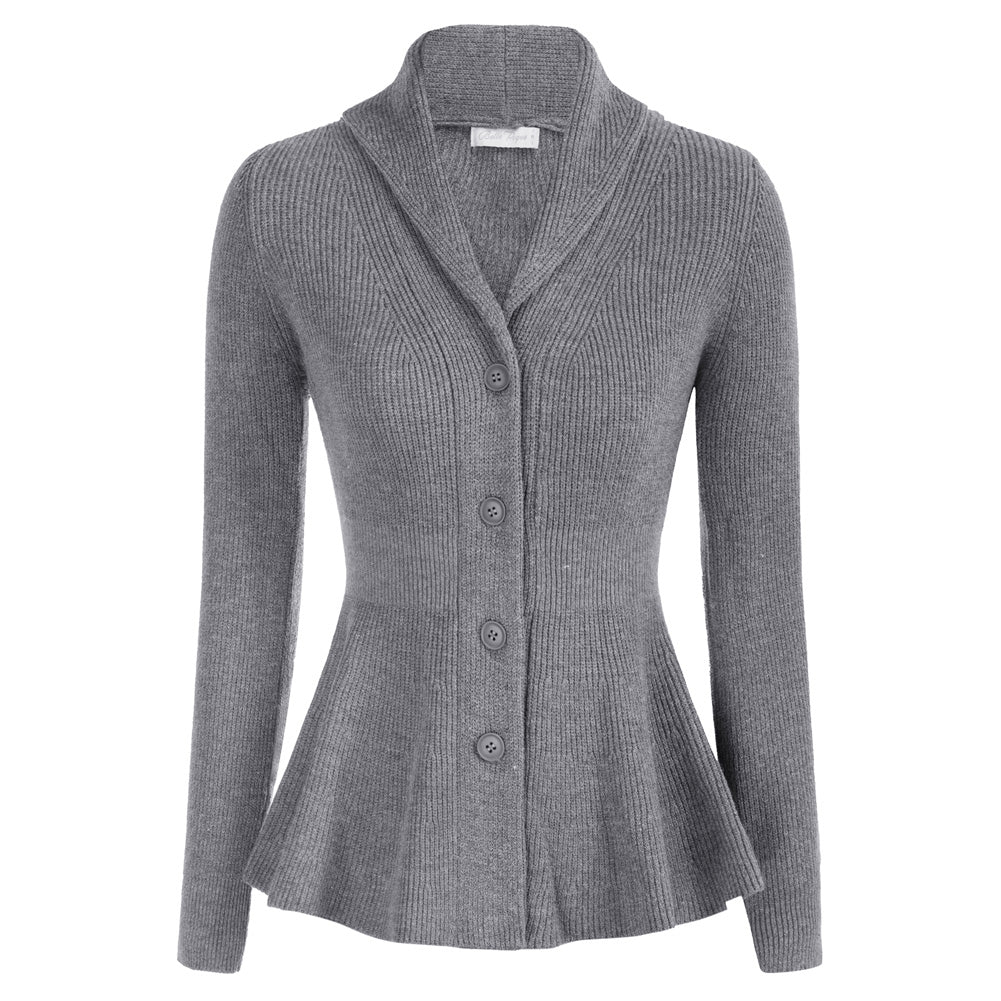 Women's Button-Front Knit Cardigan