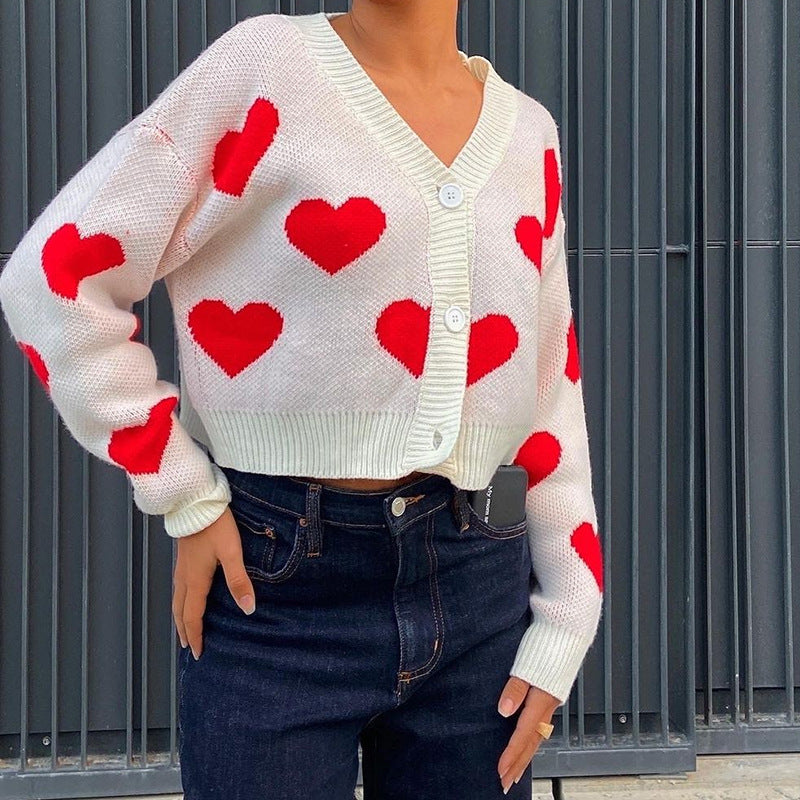 Women's Knit Winter Jacket – White