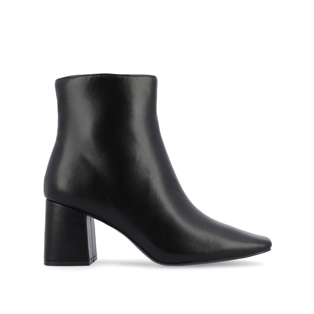 Women's Faux Leather Ankle Boots with Side Zip