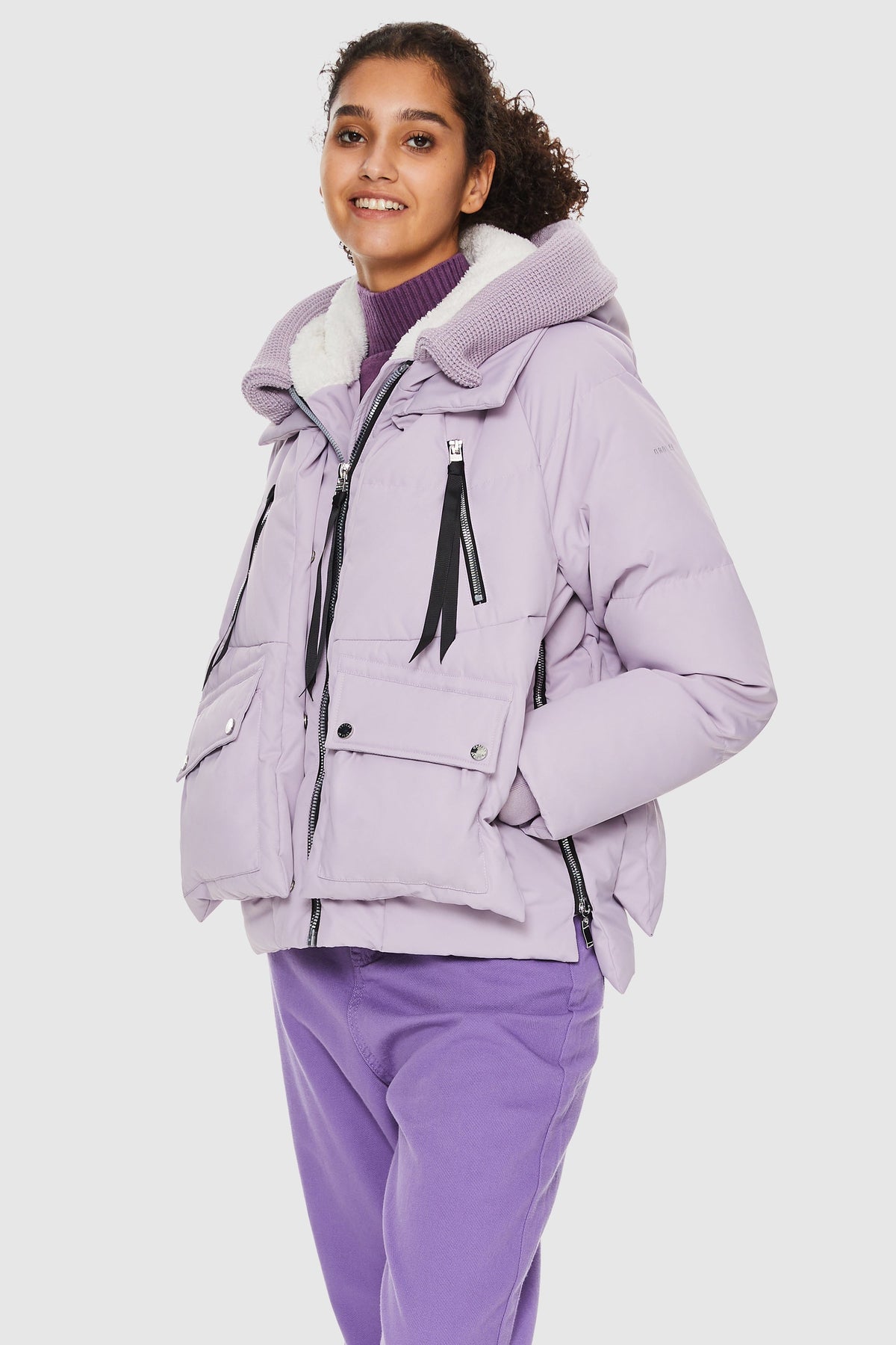 Women's Down Winter Puffer Coat with Hood