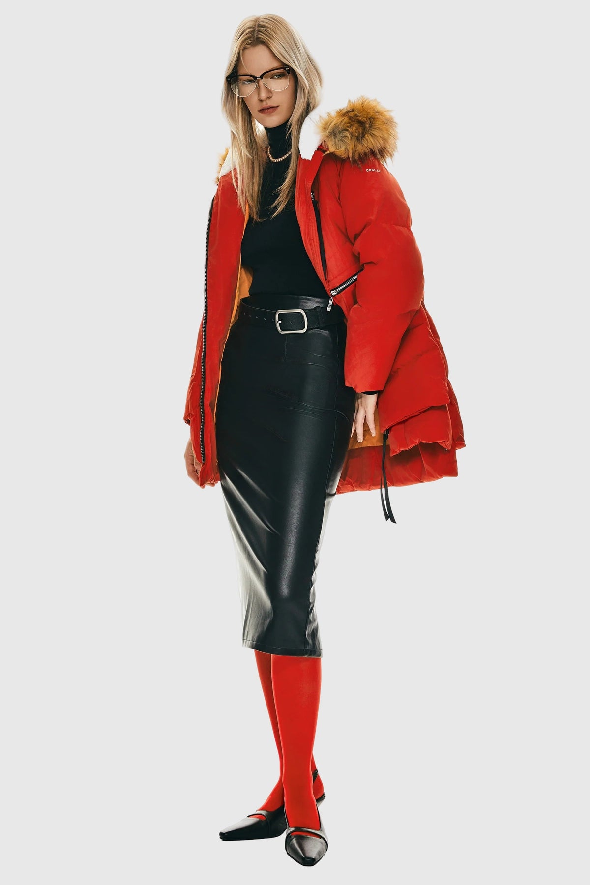 Women's Hooded Quilted Faux Fur Winter Jacket