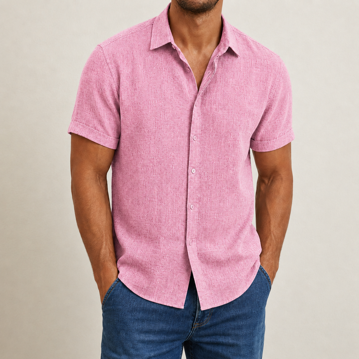 Abigail | Bilbao Linen Short Sleeve Shirt