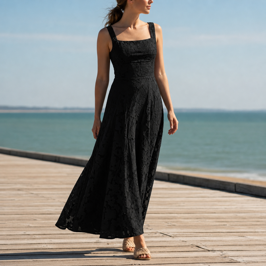 Addison | Chianti Floral Lace Maxi Gown