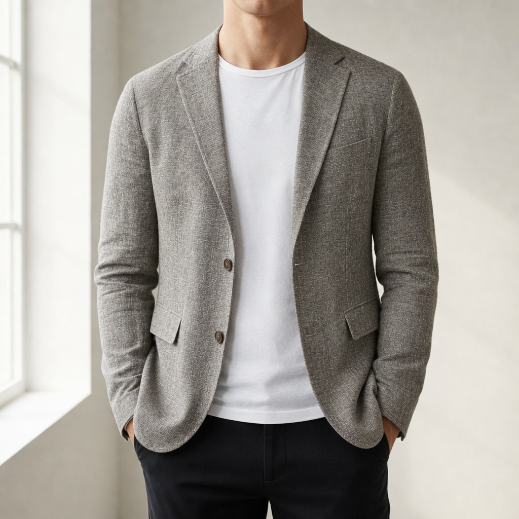 Adrian | Lamego Slim Fit Linen Blazer
