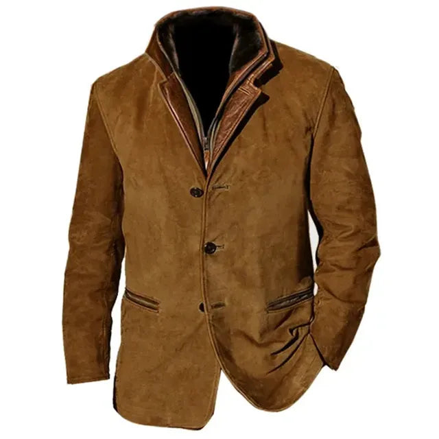 Adrian | Men’s Palermo Leather Button-Up Jacket