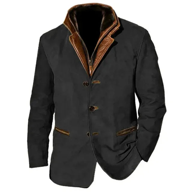 Adrian | Men’s Palermo Leather Button-Up Jacket