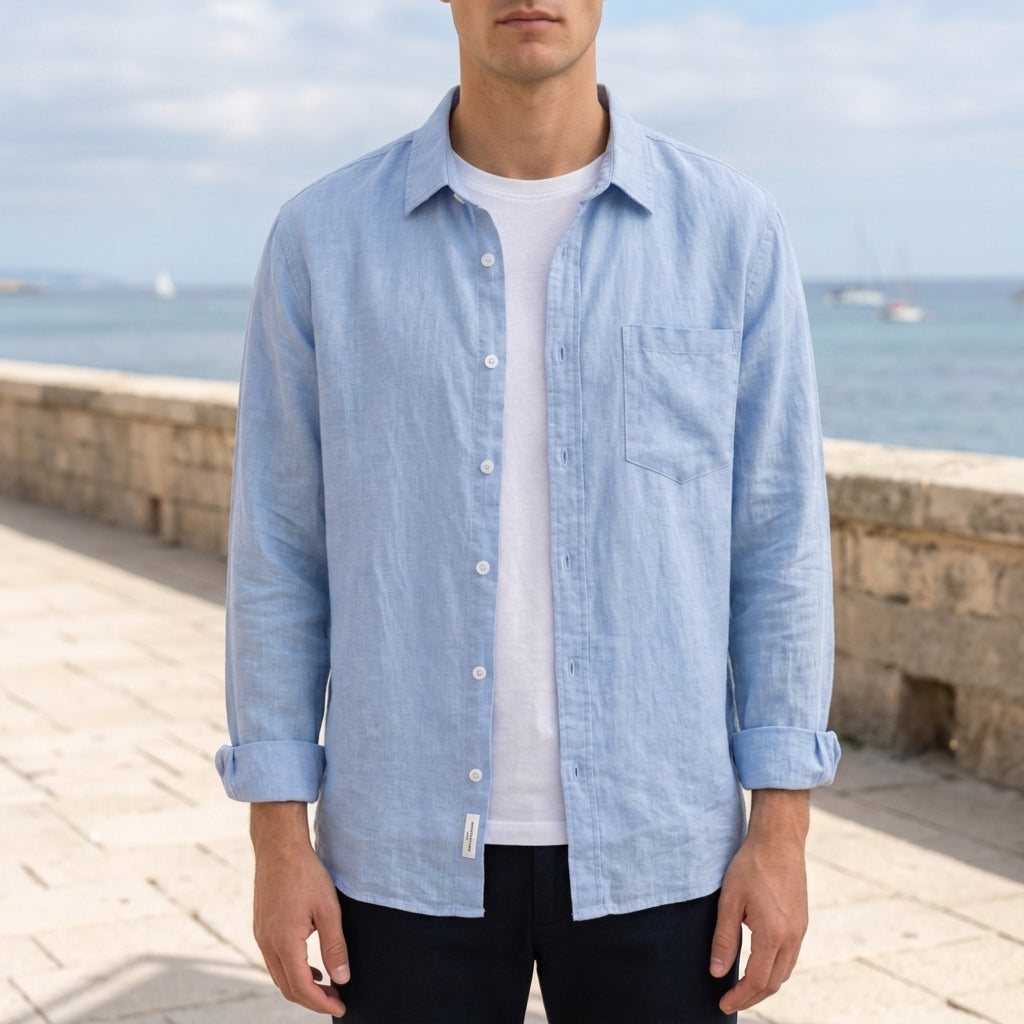 Aiden | Antibes Loose-Fit Linen Shirt