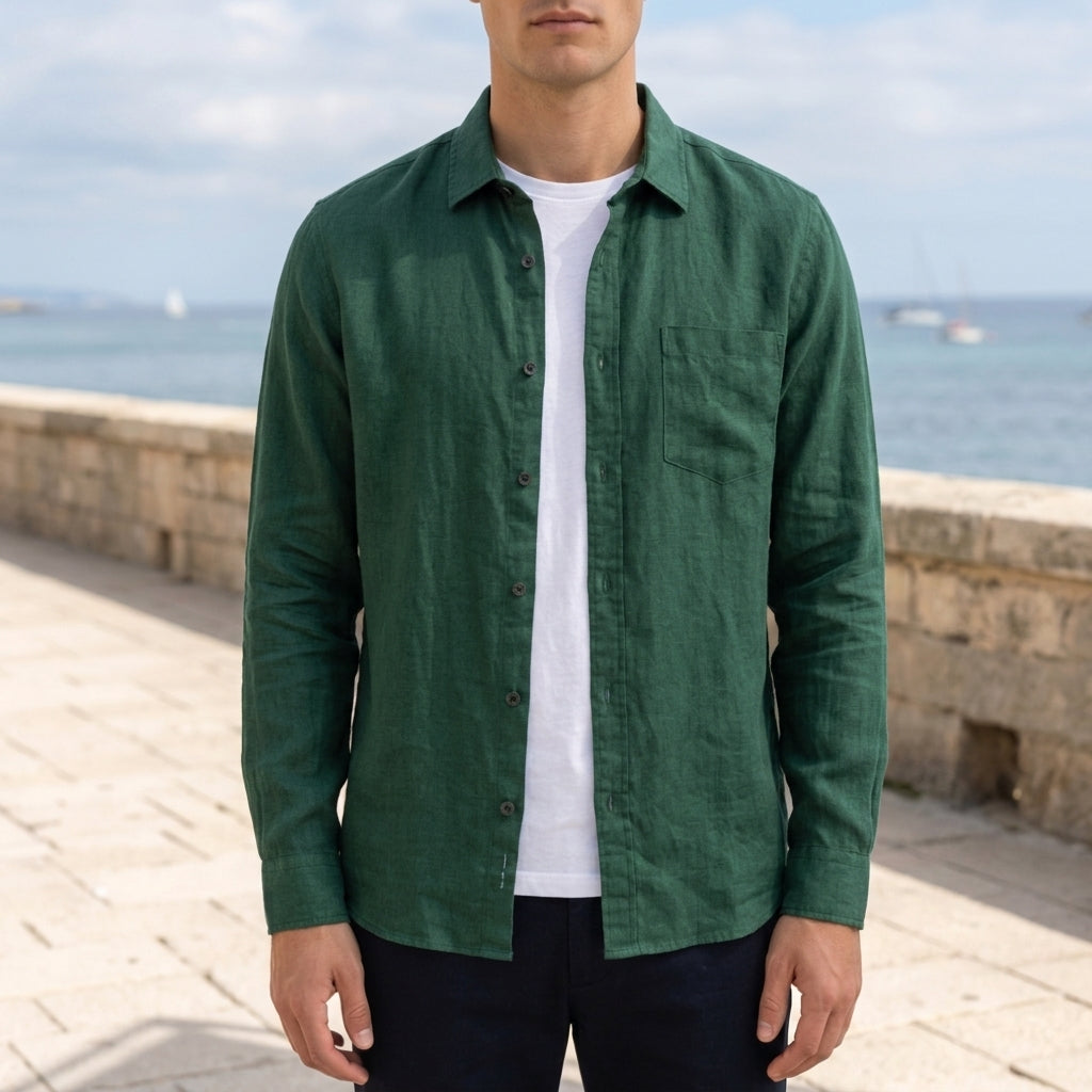Aiden | Antibes Loose-Fit Linen Shirt