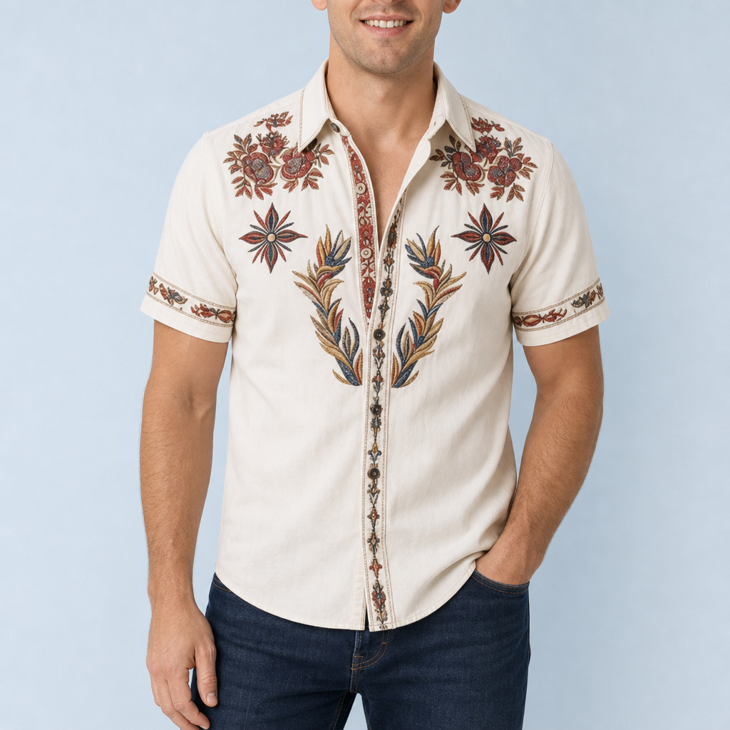 Aiden | Erice Western Embroidered Shirt