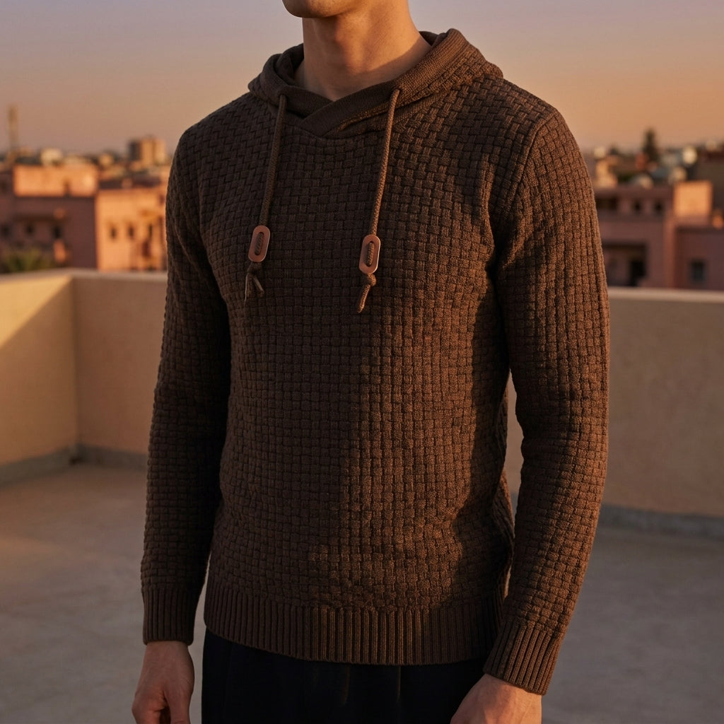 Alexander | Cobblestone Textured Pullover Hoodie
