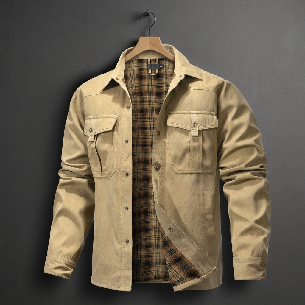 Alexander | Redline Flannel-Lined Overshirt Jacket
