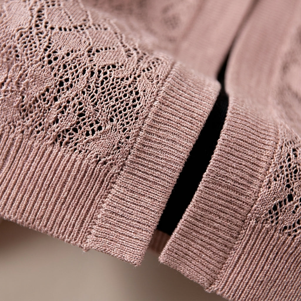 Alice | Benvielle Elegant Lace Knit Cardigan