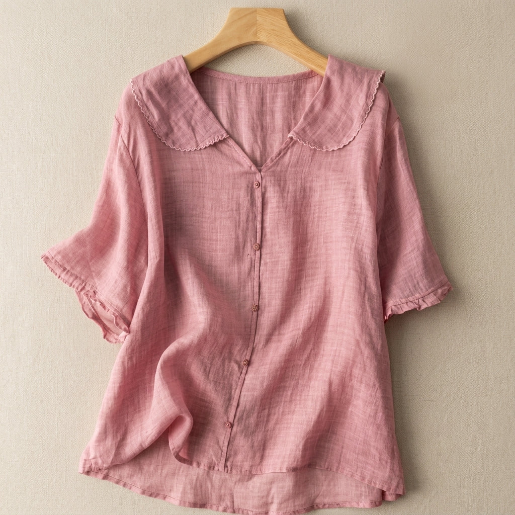 Amelia | Firenze Vintage Sailor Collar Blouse