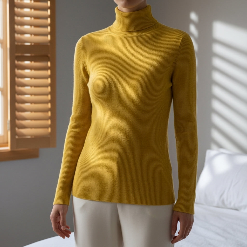 Amelia | Lucia High Collar Knitted Sweater