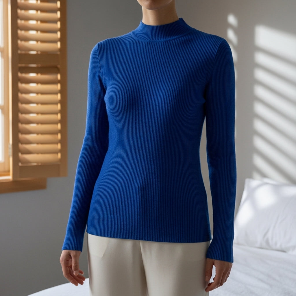 Amelia | Lucia High Collar Knitted Sweater