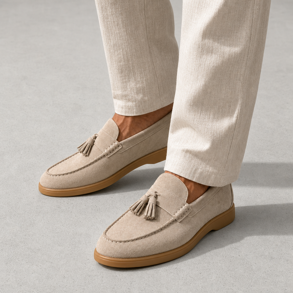 Andrew | Ronda Suede Tassel Loafers