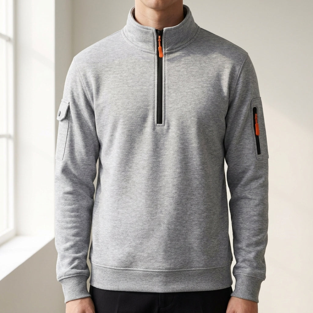 Andrew | Solvérin Casual High Neck Sweatshirt