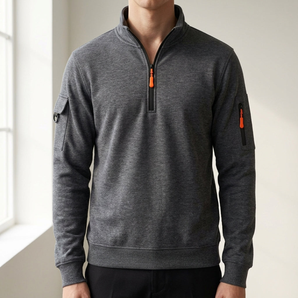 Andrew | Solvérin Casual High Neck Sweatshirt
