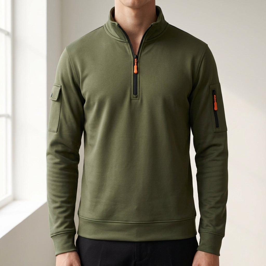 Andrew | Solvérin Casual High Neck Sweatshirt