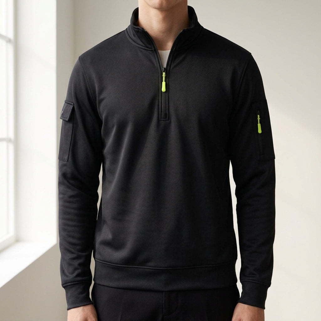 Andrew | Solvérin Casual High Neck Sweatshirt