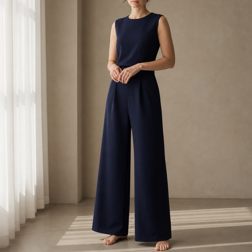 Anna | Alberobello Sleeveless Wide Leg Jumpsuit