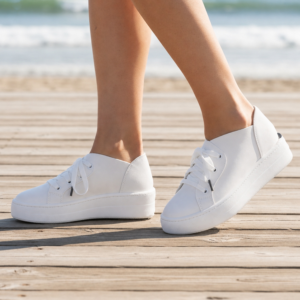 Anna | Cascais Orthopedic Slip-On Lace Sneakers