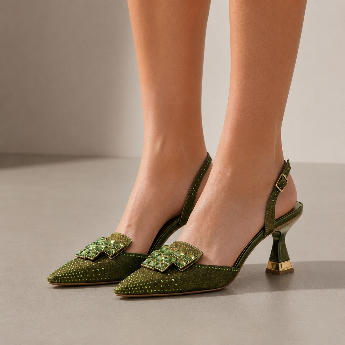 Aria | Chania Crystal Gem Kitten Heels