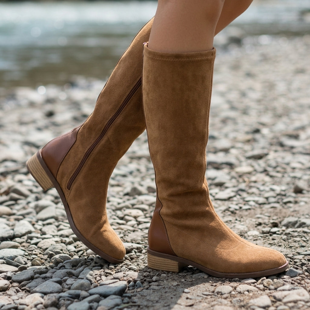 Aria | Delphi Suede Knee-High Boots