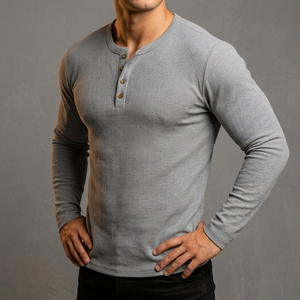 Asher | Caldamo Waffle Henley