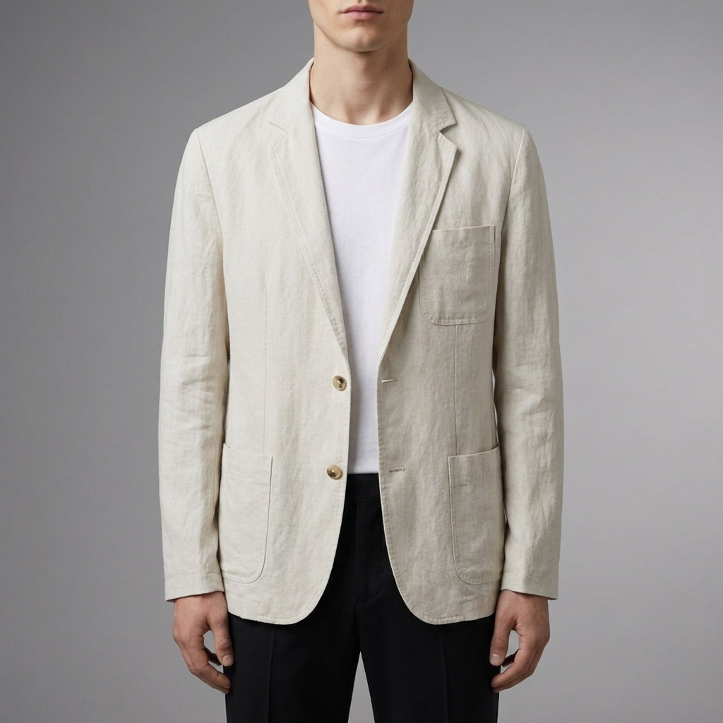 Asher | Siena Relaxed Linen Blazer