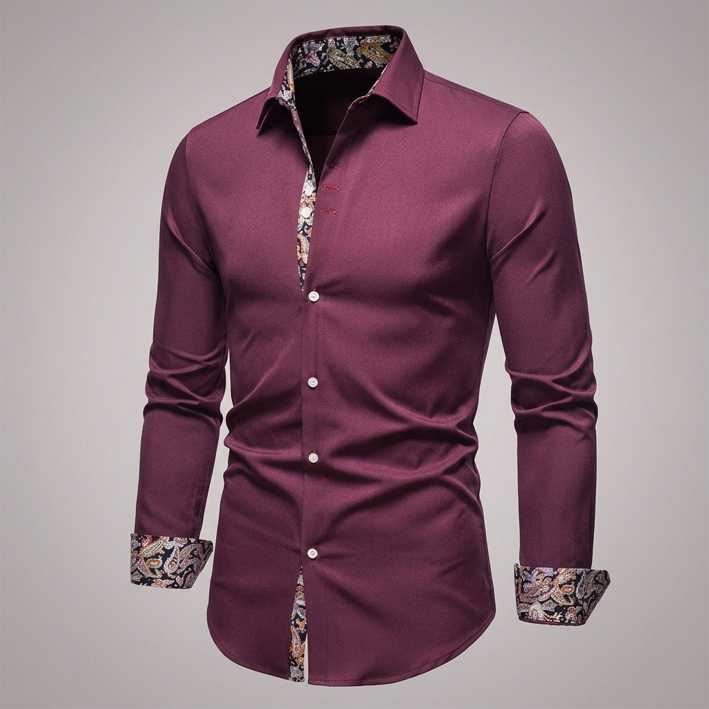 Asher | Trani Floral Accent Shirt