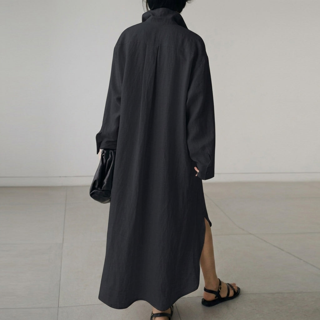 Audrey | Bellagio Linen Shirt Dress