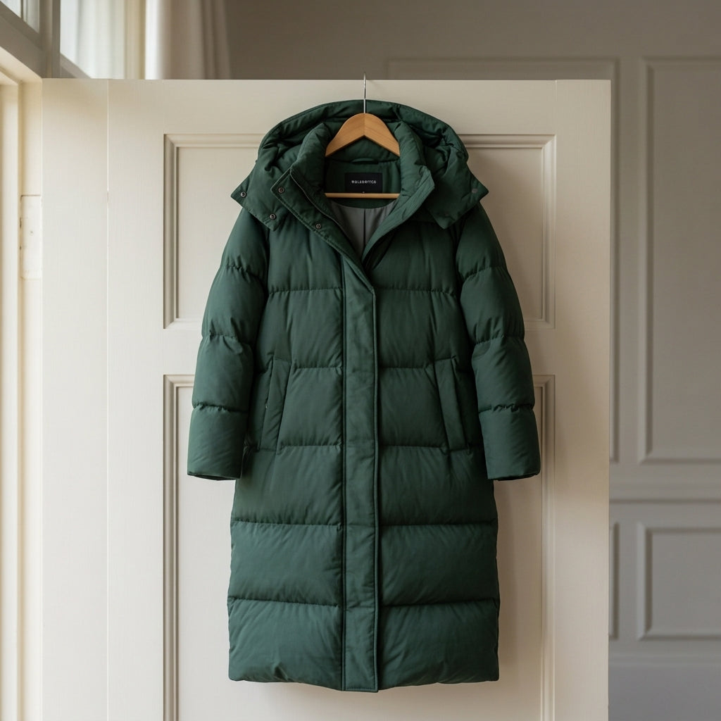 Audrey | Blyneé Long Puffer Jacket with Hood