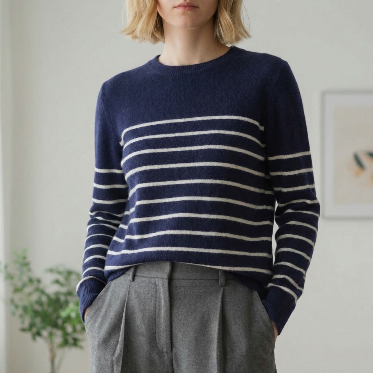 Audrey | Milan Color Stripe Pullover Sweater
