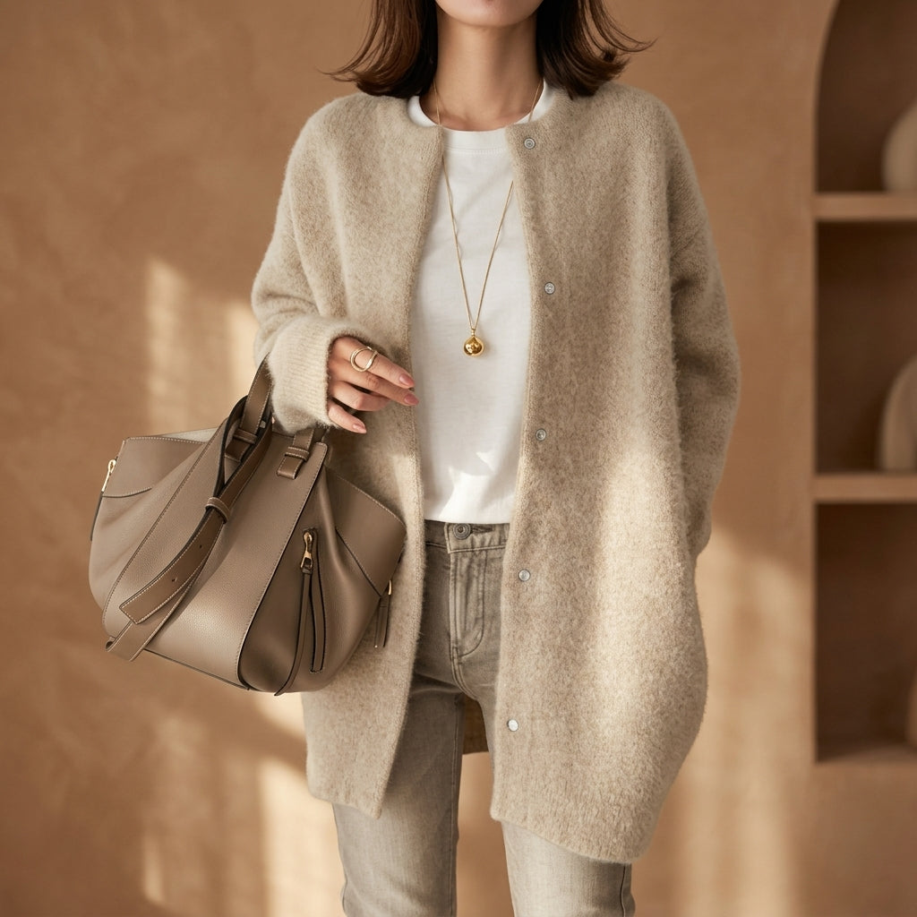 Aurora | Gordes Oversized Wool Cardigan