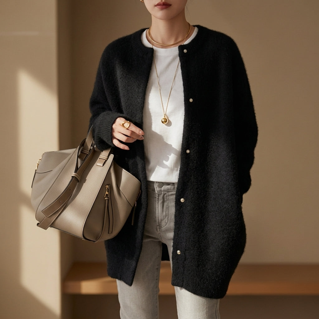 Aurora | Gordes Oversized Wool Cardigan