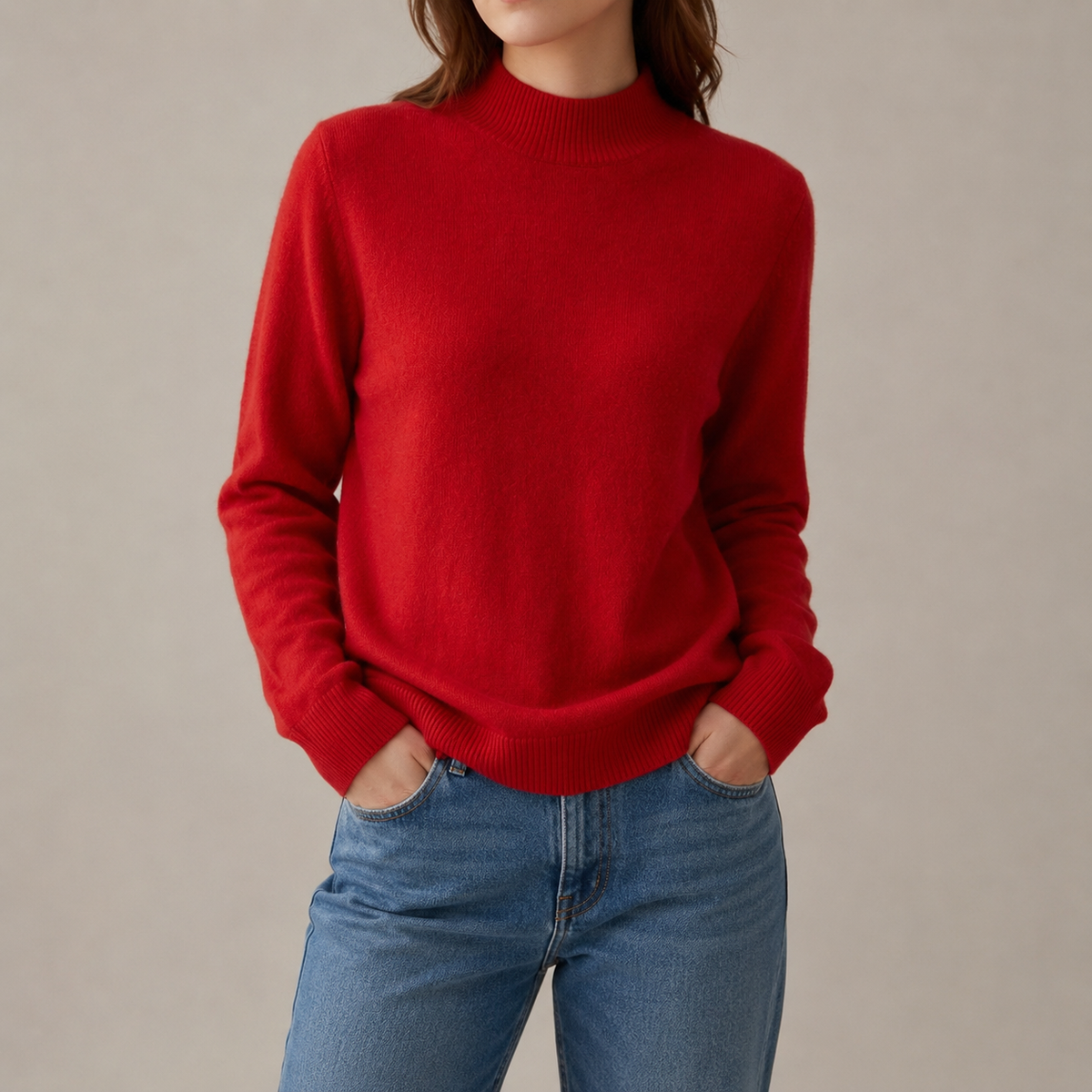 Bella | Hyeres Mock Neck Sweater