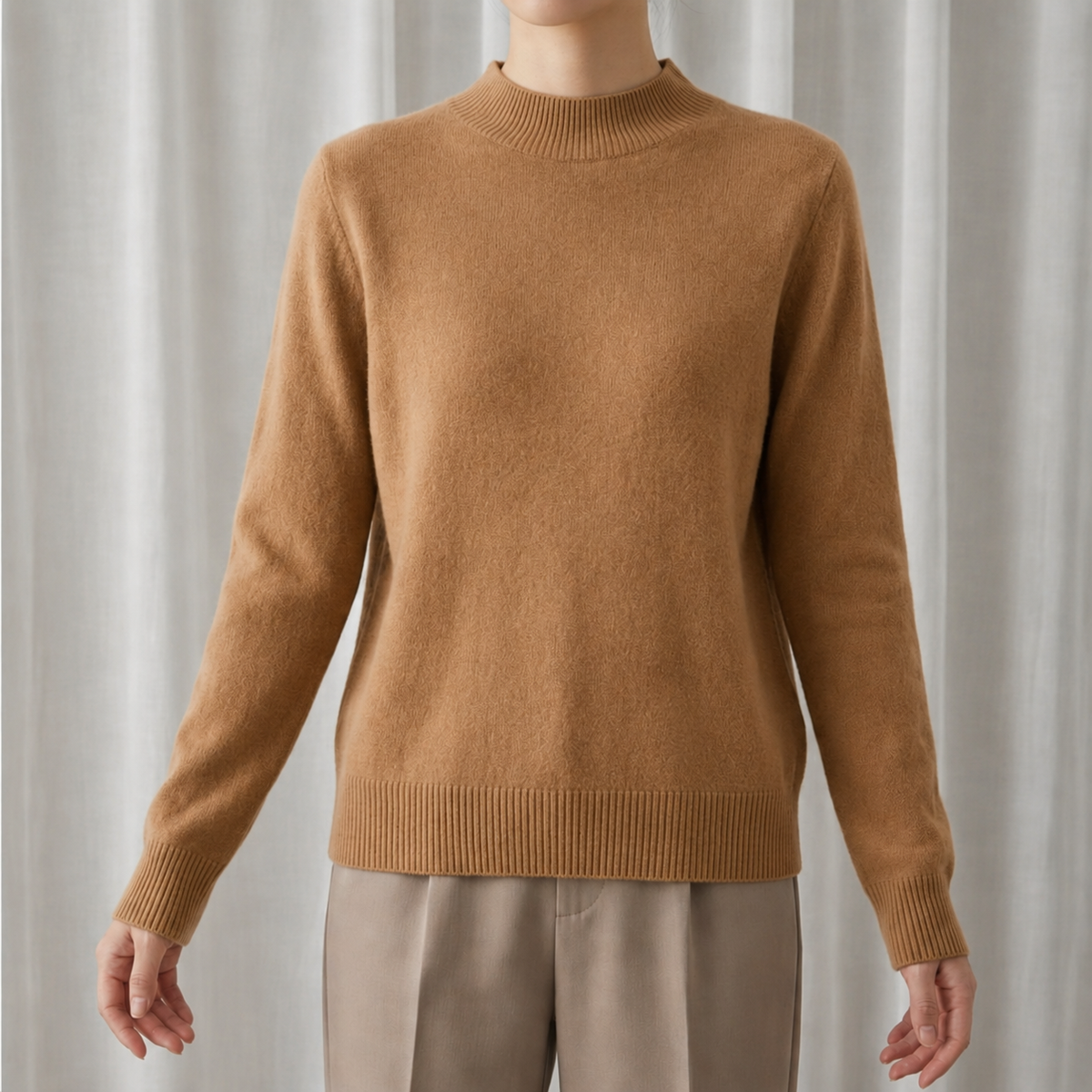 Bella | Hyeres Mock Neck Sweater