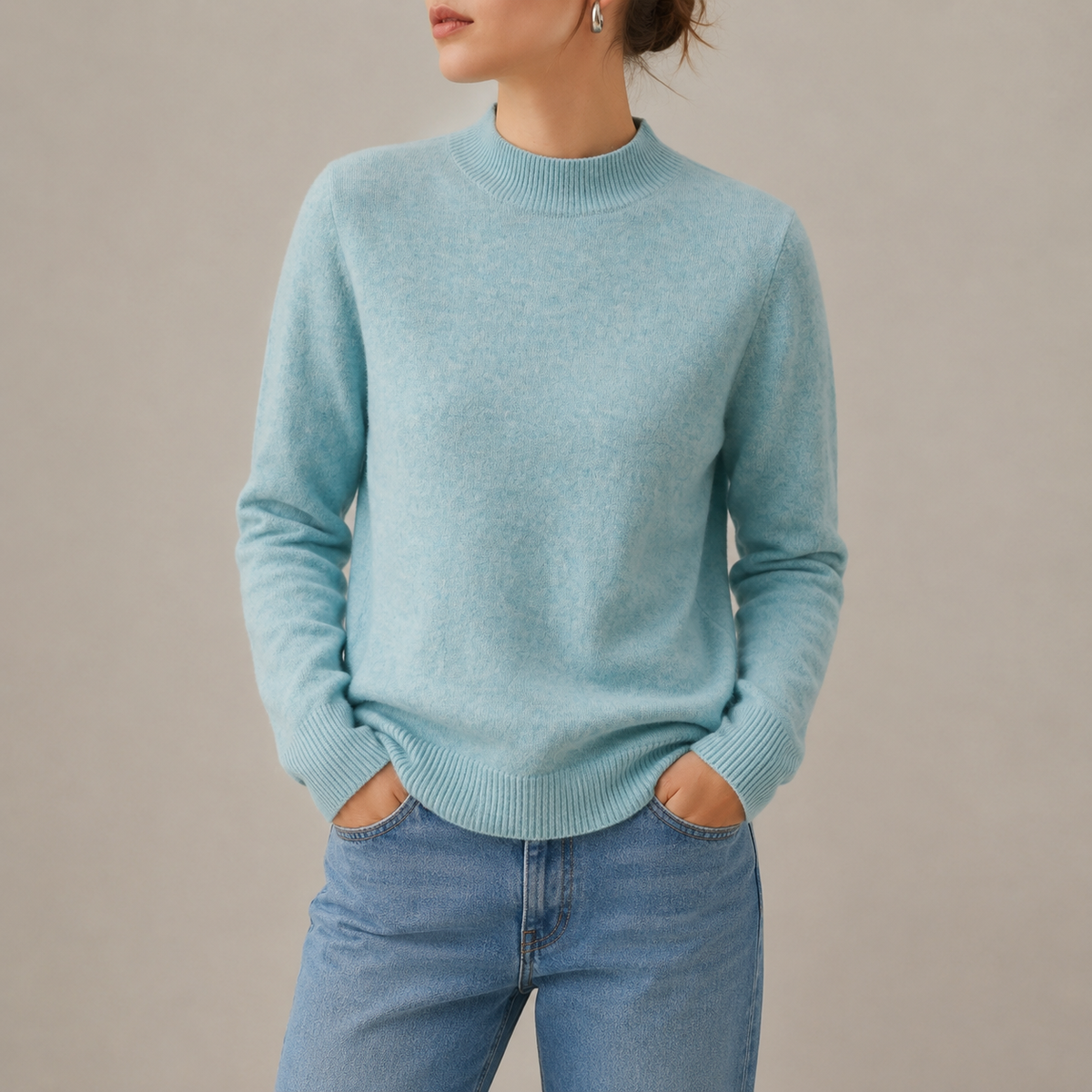 Bella | Hyeres Mock Neck Sweater