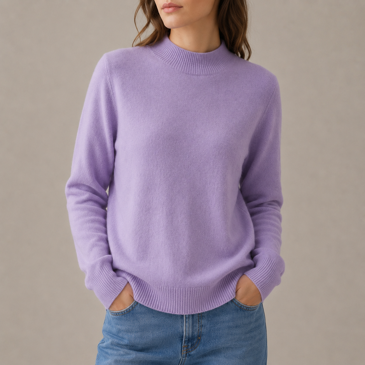 Bella | Hyeres Mock Neck Sweater