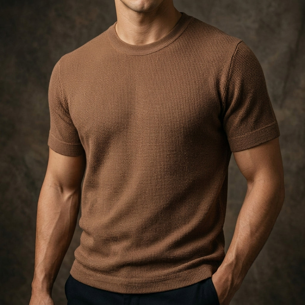 Caleb | Salamanca Waffle Knit Shirt