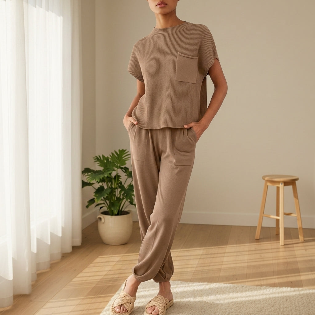 Camila | Bergamo Ribbed Knit Two-Piece Set