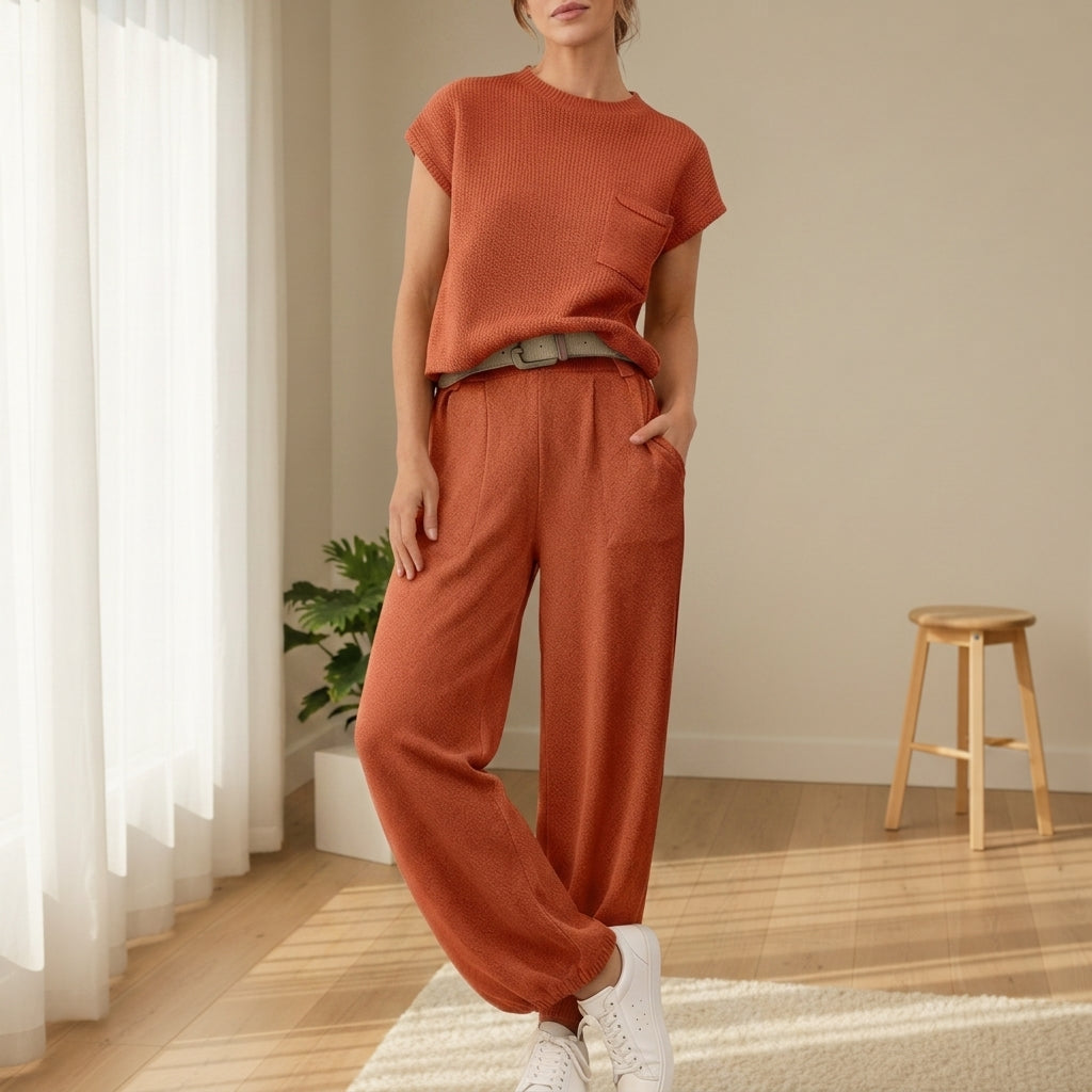 Camila | Bergamo Ribbed Knit Two-Piece Set