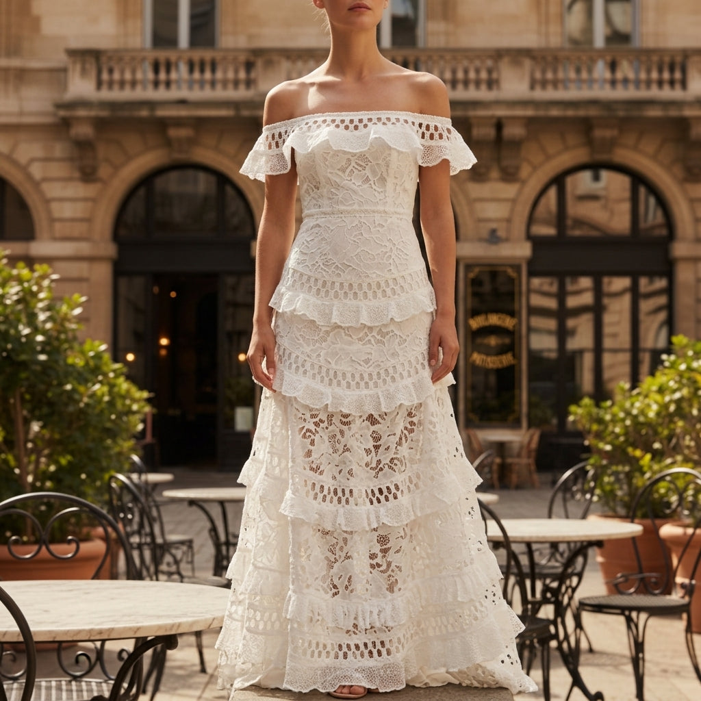 Camila | Liorvex Off- Shoulder Ruffled Dress