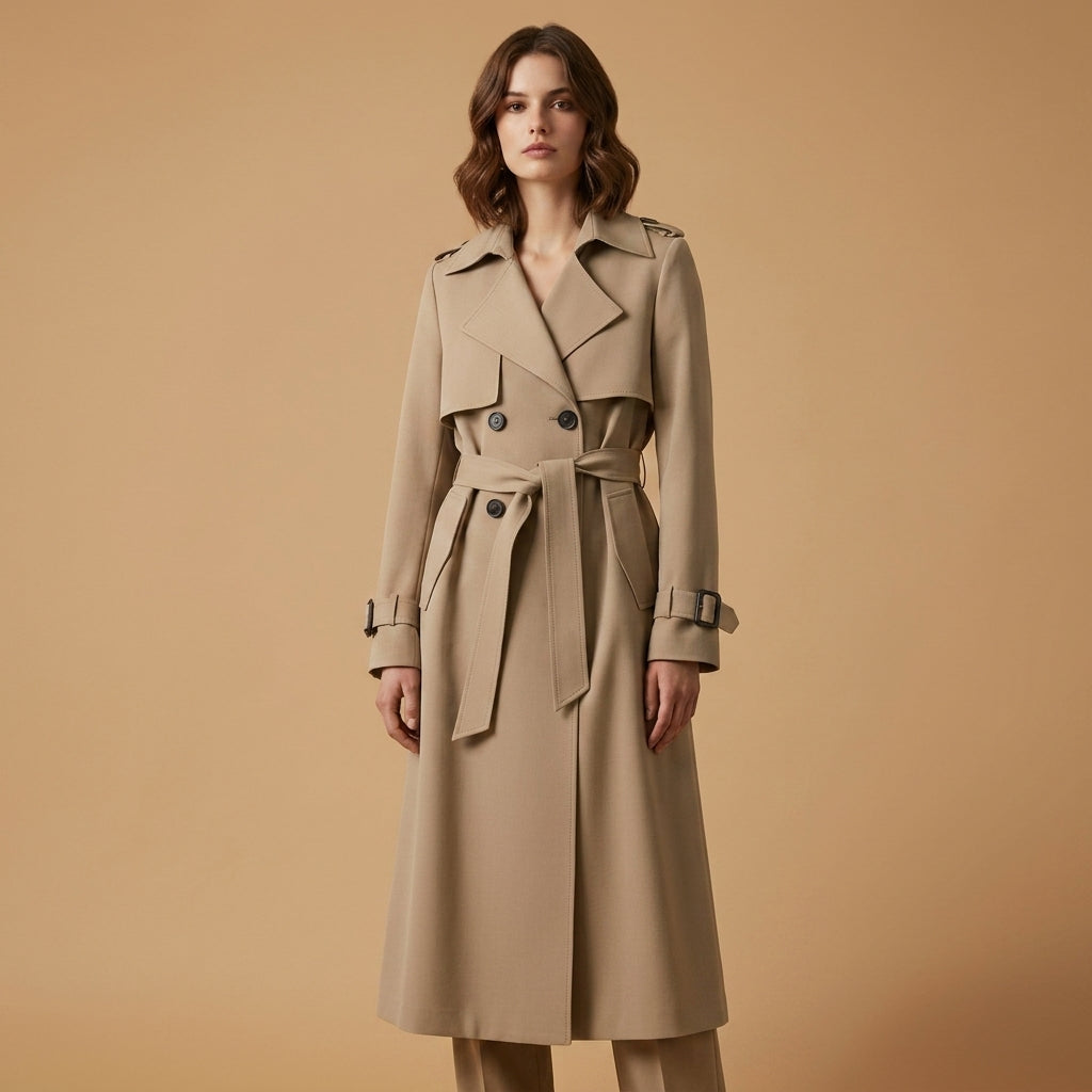 Caroline | Cefalu Belted Trench Coat