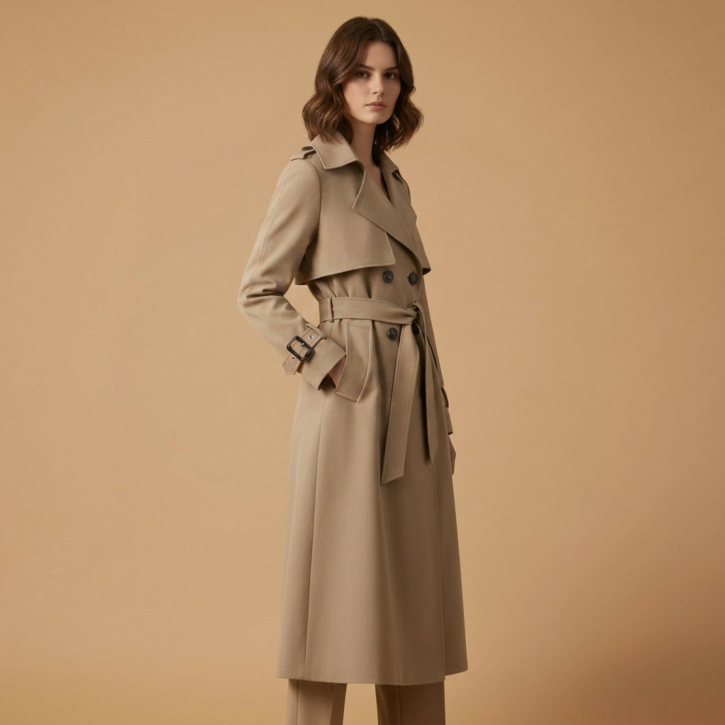 Caroline | Cefalu Belted Trench Coat