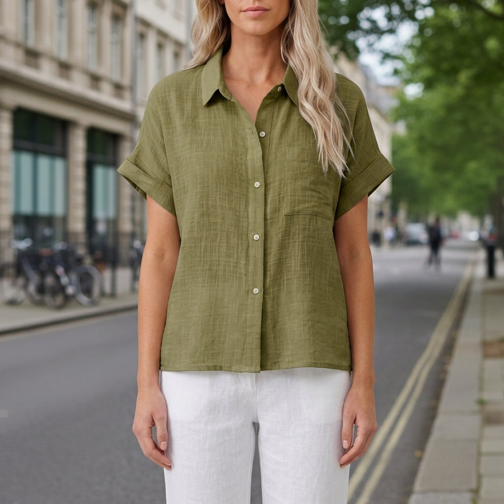 Caroline | Ravello Bree's Button Shirt