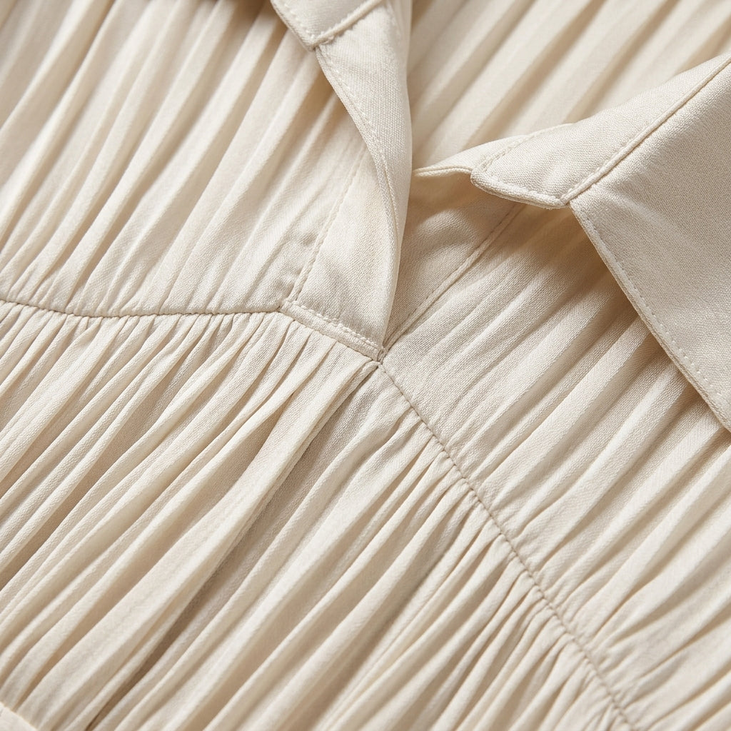 Caroline | Venice Elegant Pleated Dress