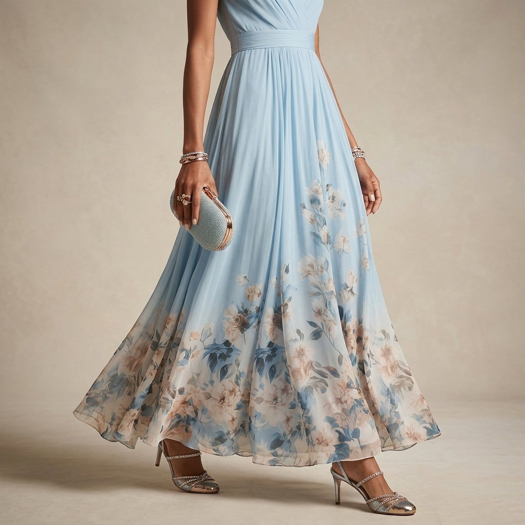 Chloe | Cascais V-Neck Maxi Dress