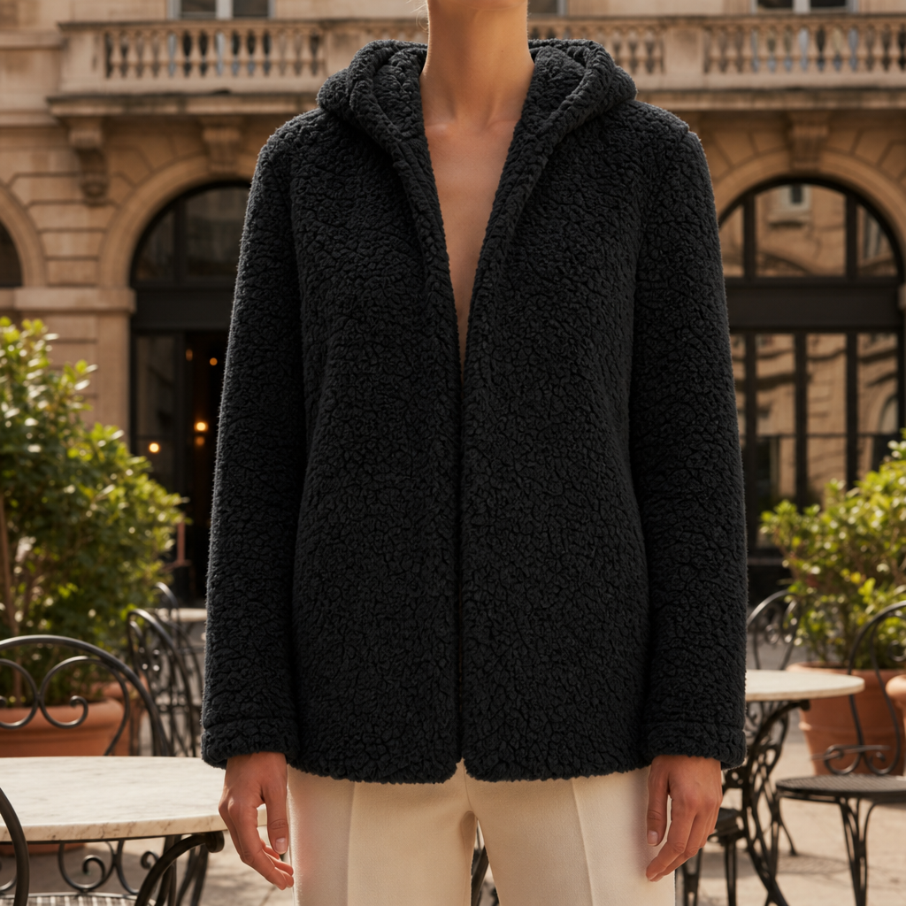 Chloe | Menton Hooded Teddy Fleece Jacket